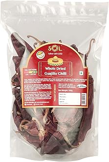 Sol Whole Dried Guajillo Chillies with stem, 250g