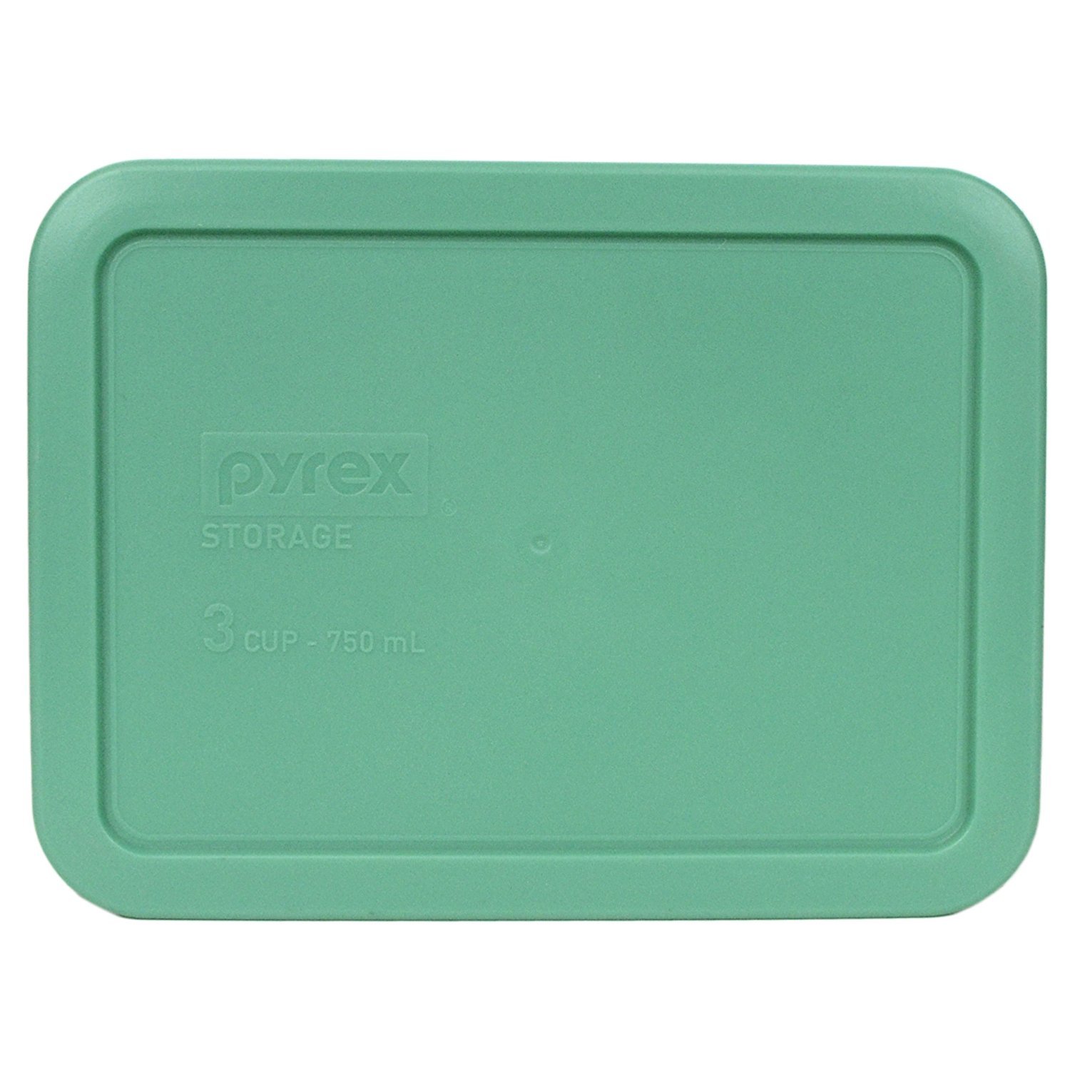 Pyrex 7210-PC Rectangle 3 Cup Storage Lid for Glass Dish (2, Light Green)