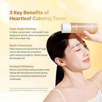 Heartleaf Calming Toner with Centella & Panthenol, 5.07 fl oz