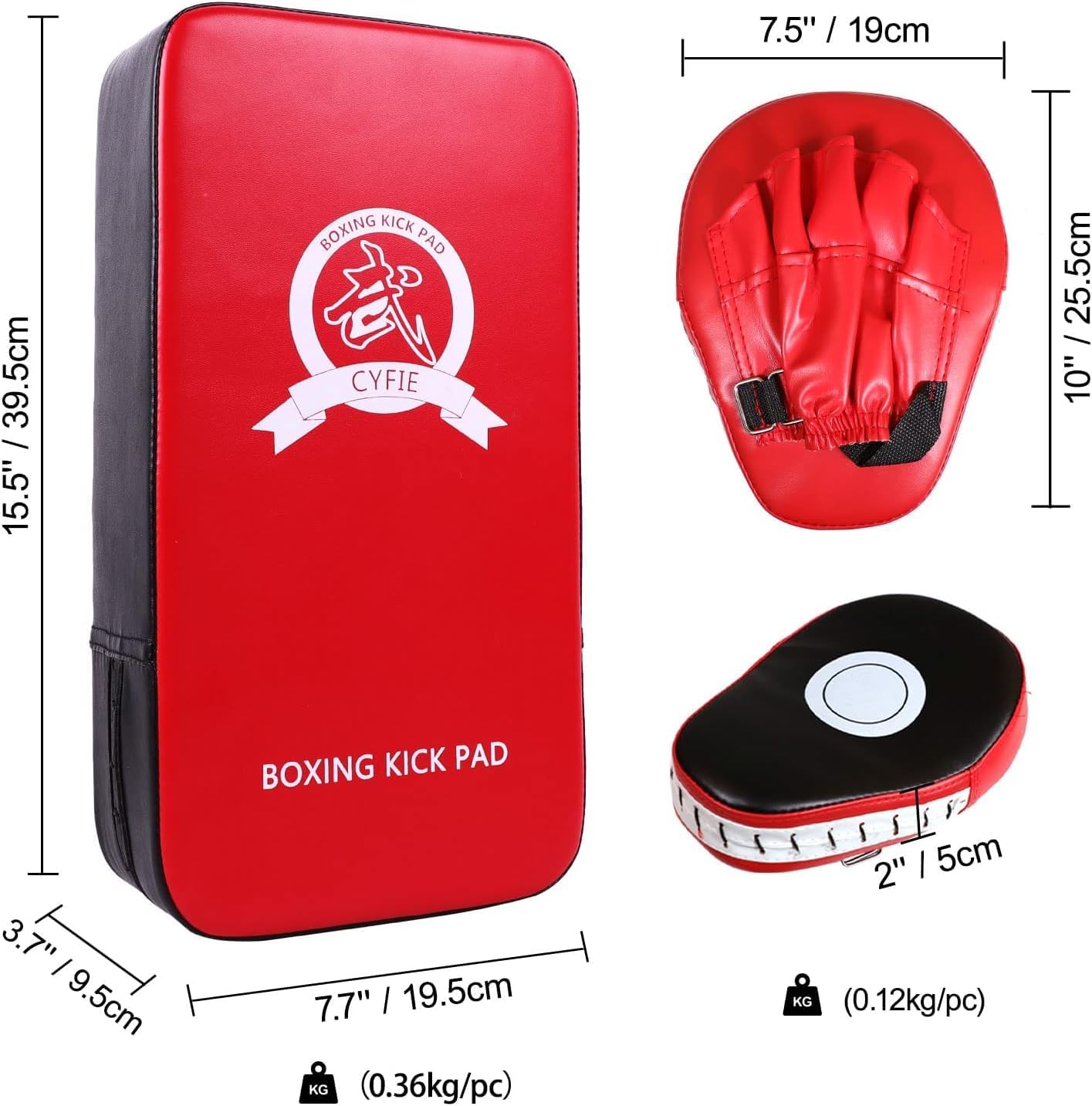 SEISSO Kids Boxing Gloves Boxing Kick Pads Punching Mitts Set for Taekwondo Karate Training Target Focus Muay Thai Pads Punch Kicking Strike MMA Martial Art for Kids Youth