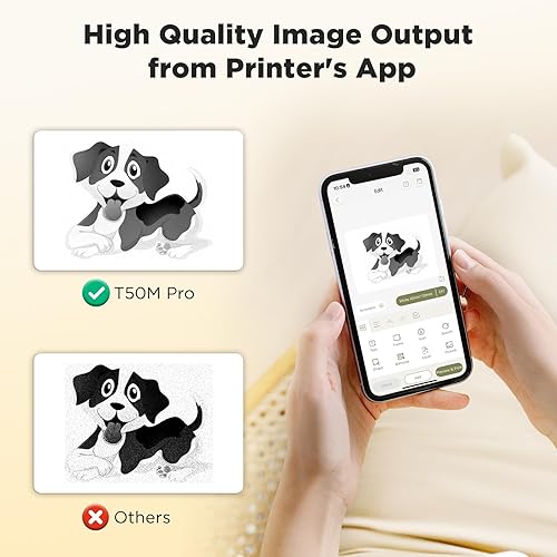 Miniatura 4 de SUPVAN T50M Pro - Máquina etiquetadora Bluetooth con cinta, amplia etiqueta impermeable, aplicación versátil con 40 fuentes y más de 450 iconos,