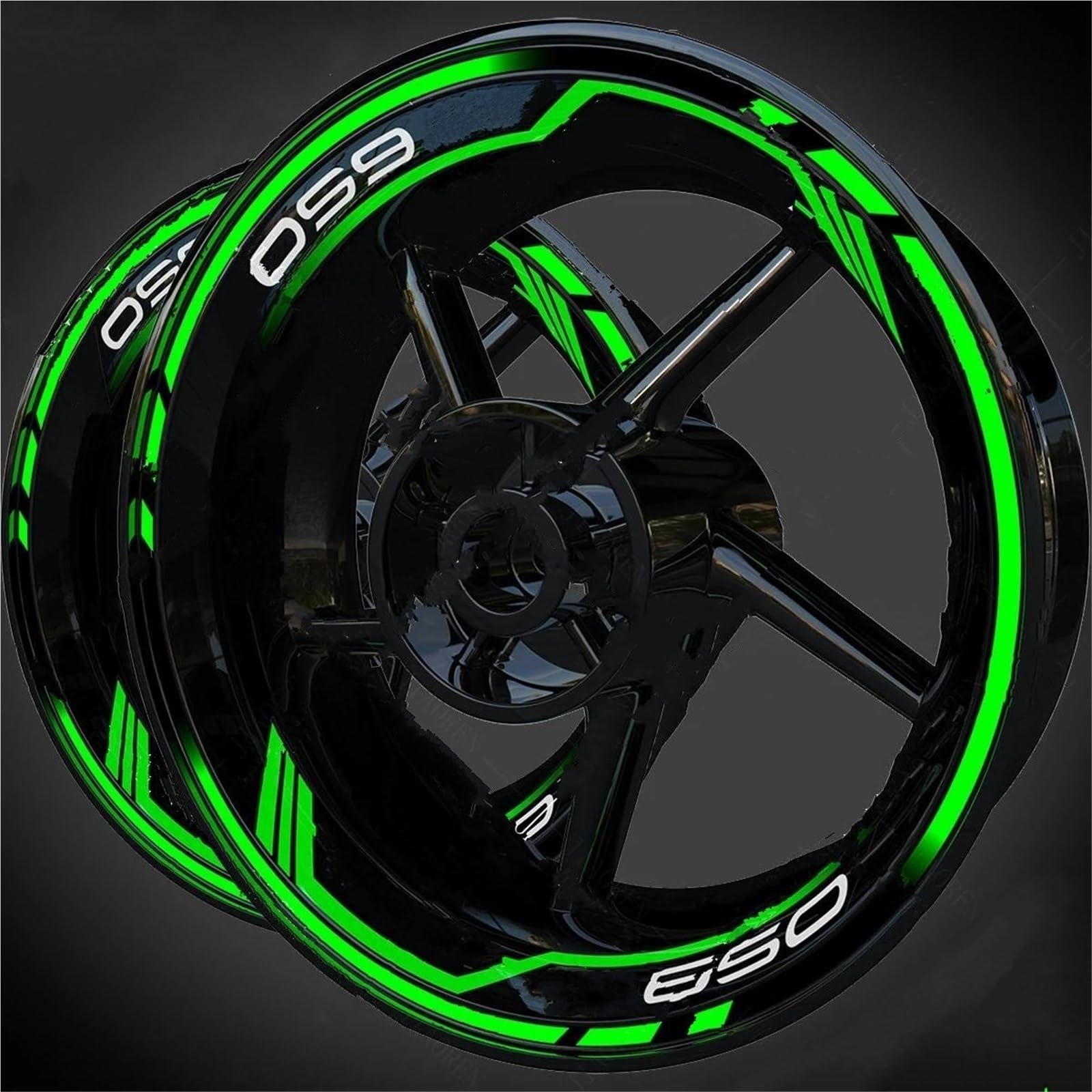 Wheel Stickers Motorcycle Wheel Stickers Rim Reflective Decal for for Ninja 650 Stripe Decals Hub Sticker Rim Reflective Decal
