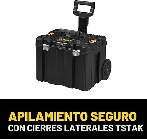 Miniatura 7 de DEWALT Caja de herramientas con ruedas modular, caja de herramientas rodante grande con mango telescópico, portador portátil almacenamiento profundo