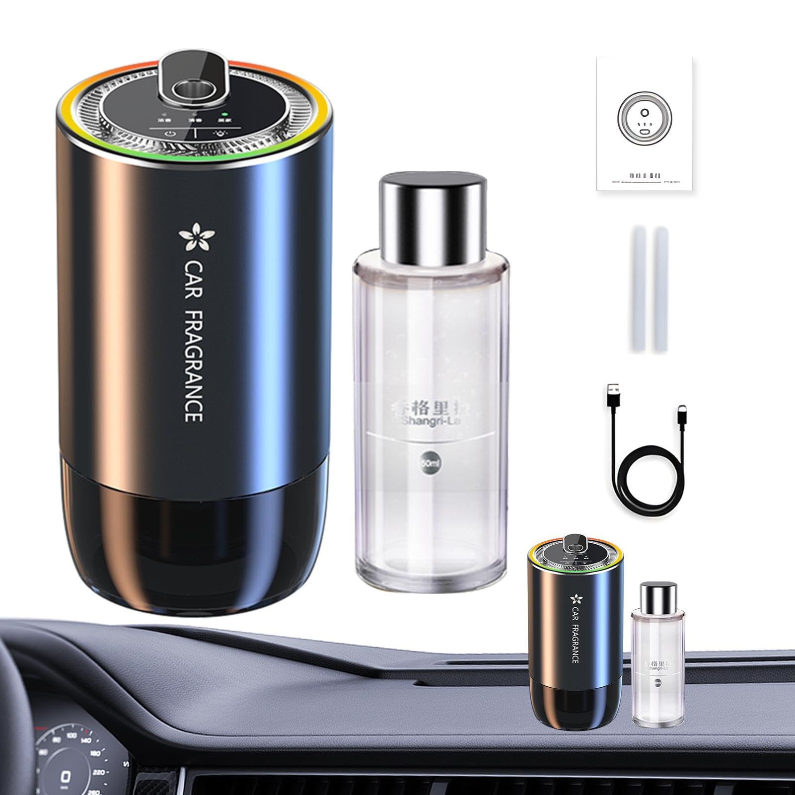 Difusores de aceite para coche, Difusores de coche USB, Difusores de coche de terapia, Difusores de ambientador de coche, Difusores de coche con sensor inteligente, Difusor de aromas para Carm, Difuso