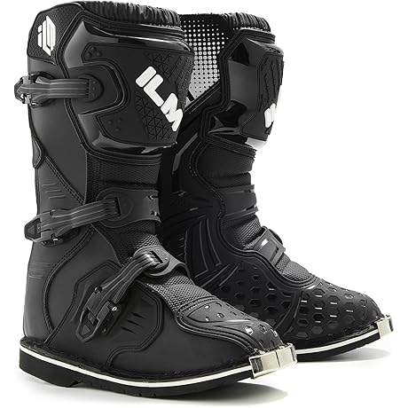 ILM Motorcycle Boots for Kids - Protective Dirt Bike Riding Gear