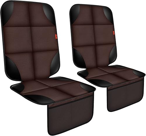 Protector de asiento de automóvil, paquete de 2 cojines para asiento de automóvil, acolchado más grueso, fundas de asiento de automóvil de tela 600D
