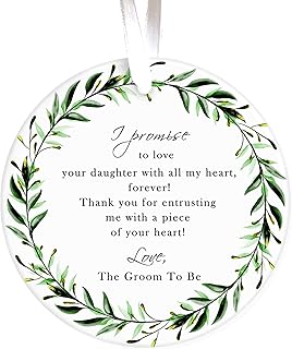 Mother of The Bride Gift from Groom, Thoughtful Gift for Mother in Law from Son In Law, Mother of The Bride Keepsake Gifts Wedding Ceramic Ornament Plaque, Future Mother In Law Gift