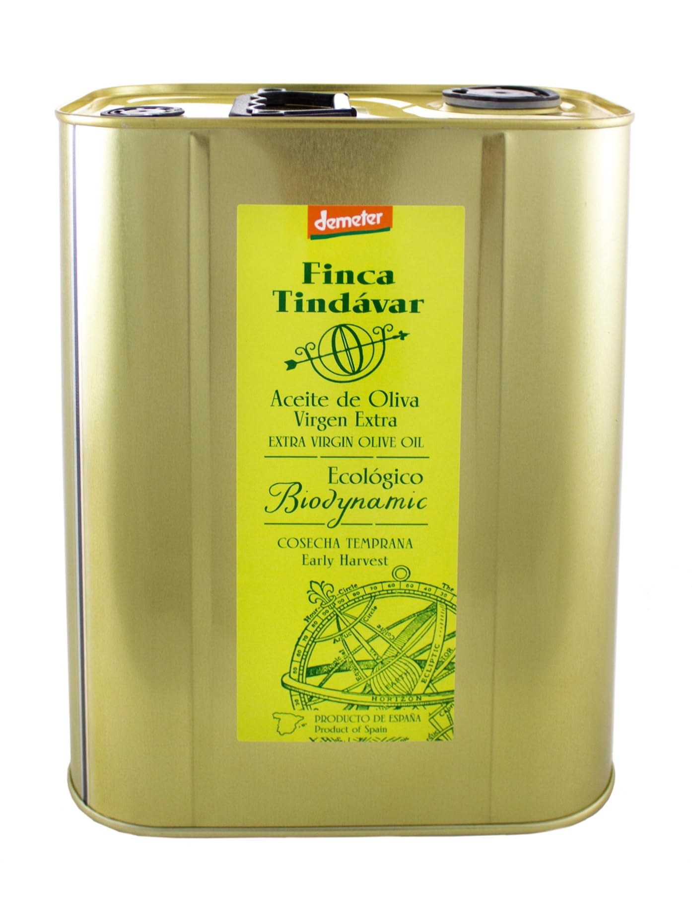 Finca Tindávar | Ekologiczna i biodynamiczna odmiana oliwy z oliwek z pierwszego tłoczenia - puszka 3L