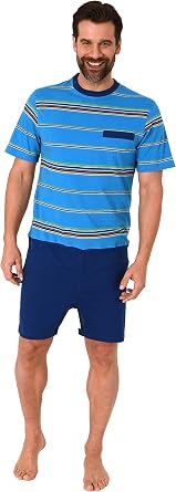 Mens Alzheimers Clothing Jumpsuit Nursing Pyjama Short Sleeve Zipper at Back and Leg