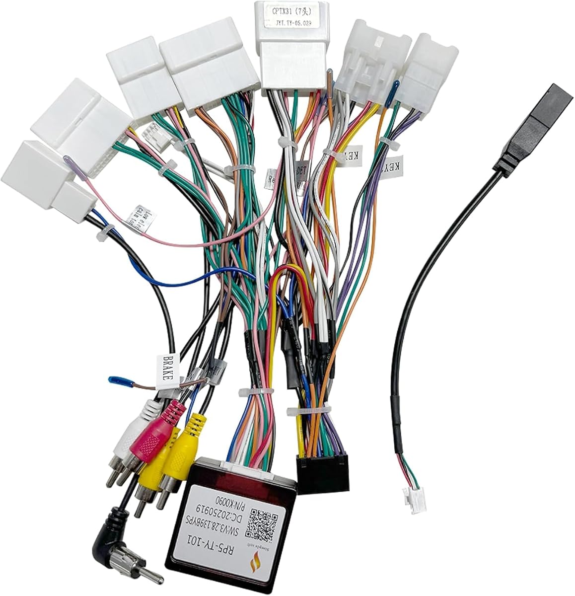 Car Radio Stereo Wiring Harness for Toyota: Car Stereo Power Cable with CANBUS Support Factory Camera, JBL Amplifier, Steering Wheel Control