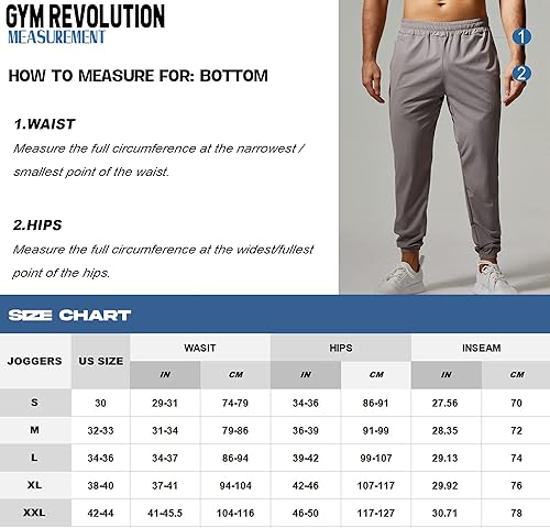 Miniatura 3 de Pantalones de entrenamiento para hombre de secado rápido ligeros atléticos para correr pantalones de entrenamiento cónicos con bolsillos con