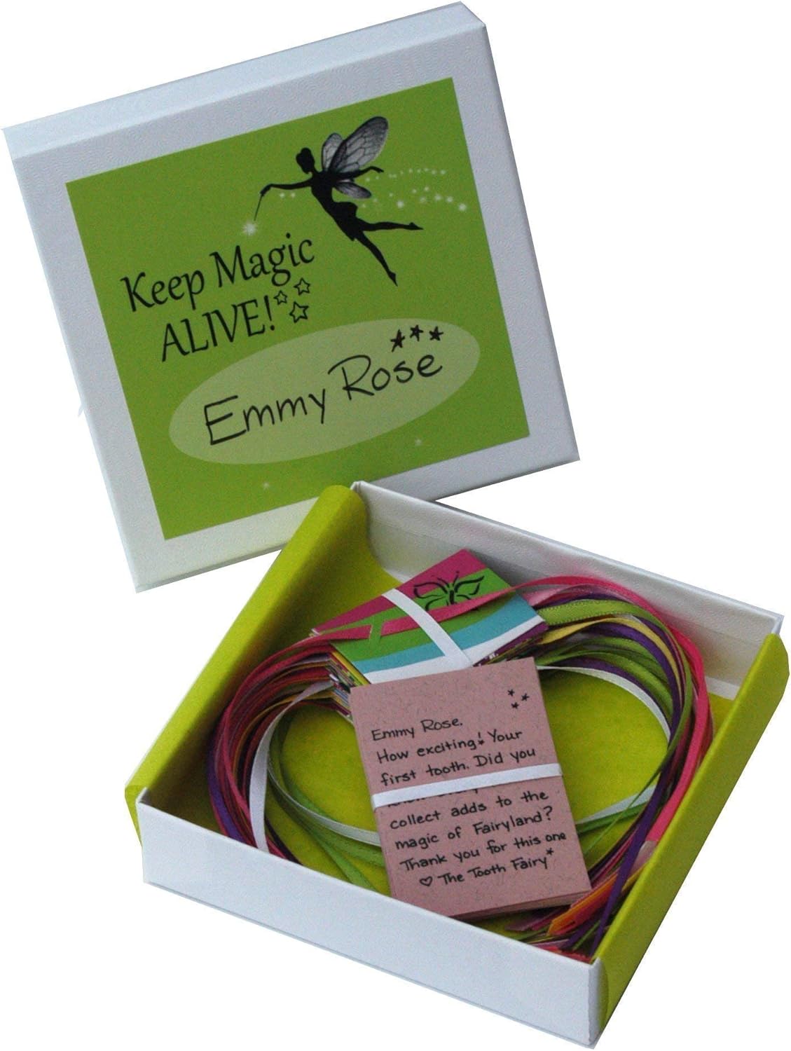 36 Handwritten, Personalized, Tooth Fairy Letters with 24 Bright Whimsy Envelopes