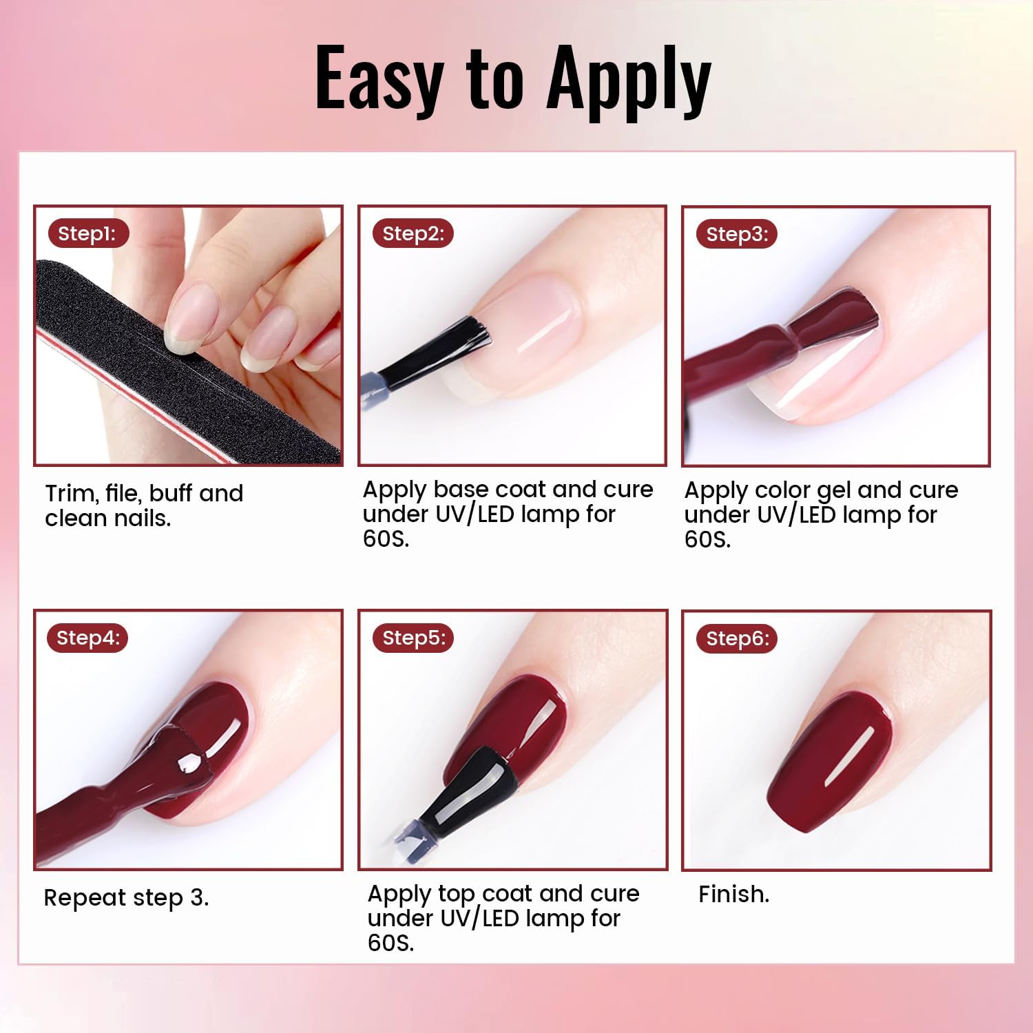 JODSONE Gel-Nagellack-Set mit UV-Licht 32 Farben Gel-Nagellack + 4 funktionelle Klebeflaschen-Set Soak-Off-Maniküre-Werkzeuge Geschenke für Frauen