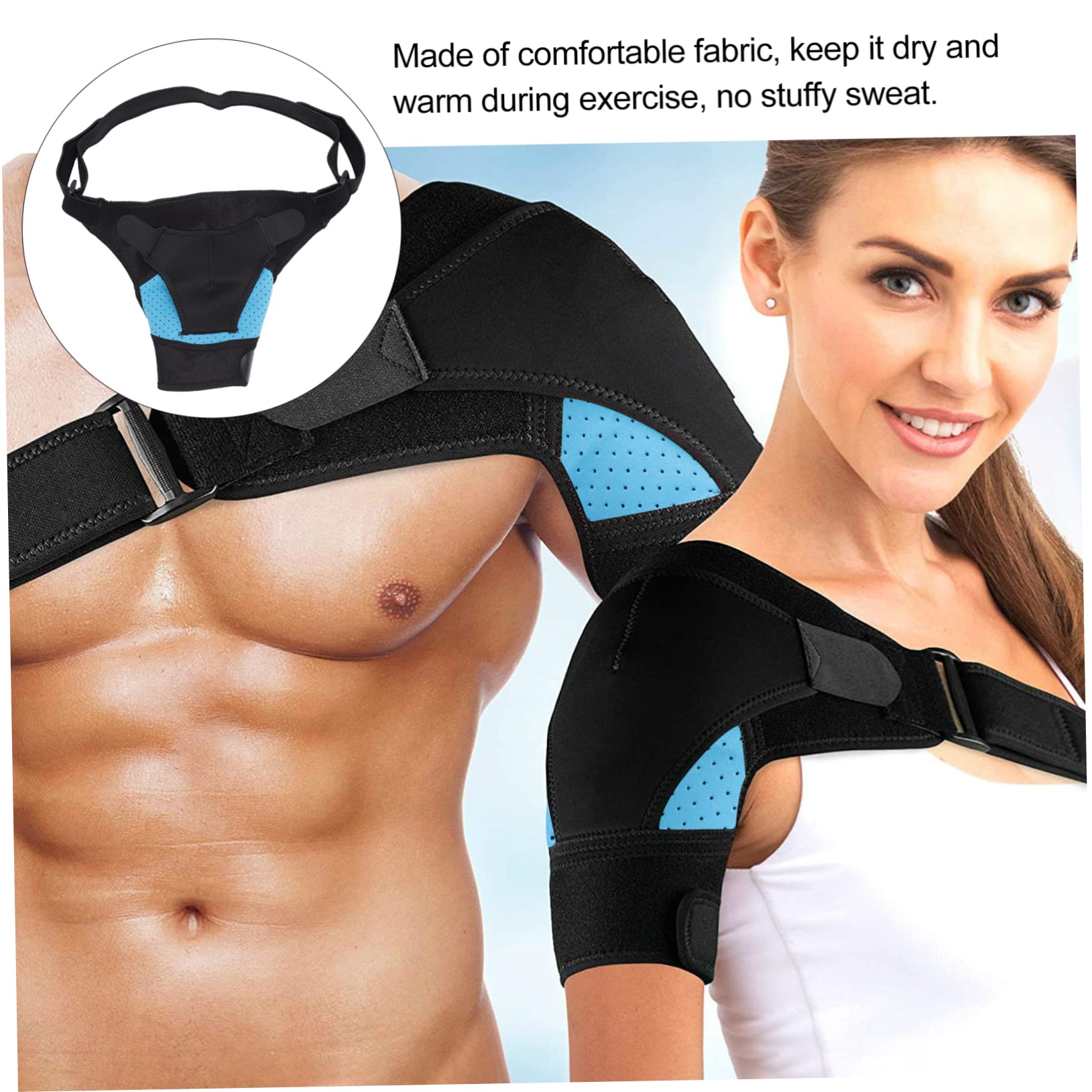 BEBEMOKO Injury Brace for Shoulder Stability Breathable Comfortable Rotator Cuff Sprain Tendonitis Relief