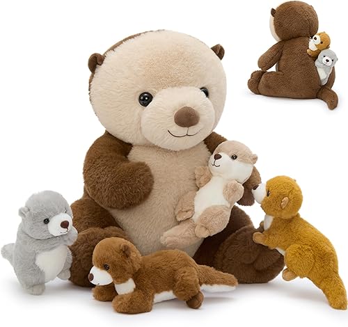 Miniatura 9 de MaoGoLan Animal de peluche de tortuga marina con 3 tortugas y 2 huevos de tortuga en cremallera, tortuga de felpa suave para bebés, niños y niñas,