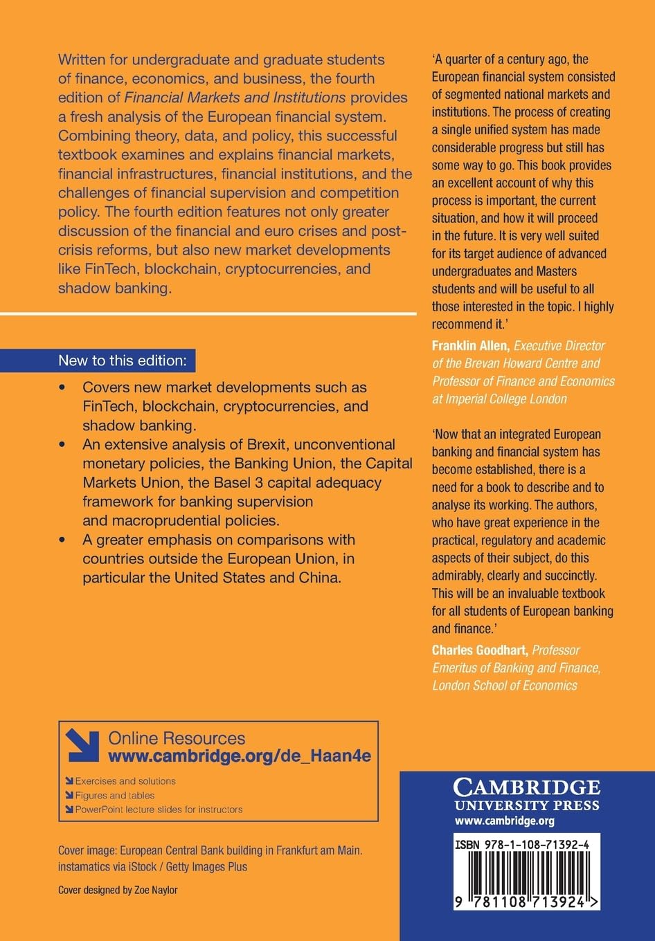 Financial Markets and Institutions: A European Perspective