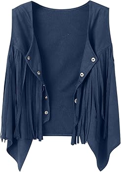 70er Jahre Fransenweste Damen - Cowgirl Western Bolero Für Festival