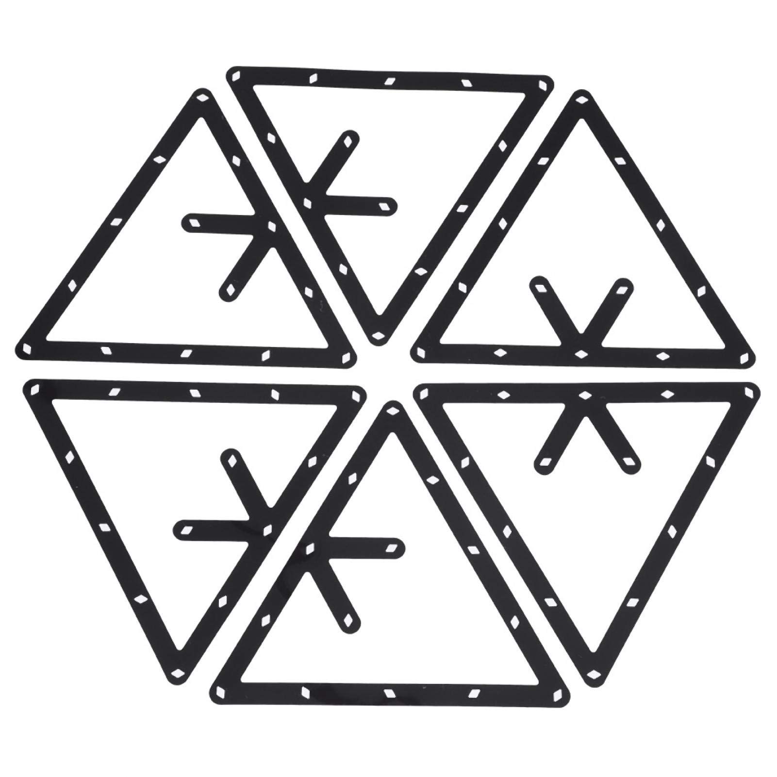Demeras 6PCS Biliardo Foglio Biliardo Triangolo Cue Rack Tavolo Palla da Biliardo Carta Tavolo da Biliardo Stecca da Biliardo Accessorio per Snooker Biliardo