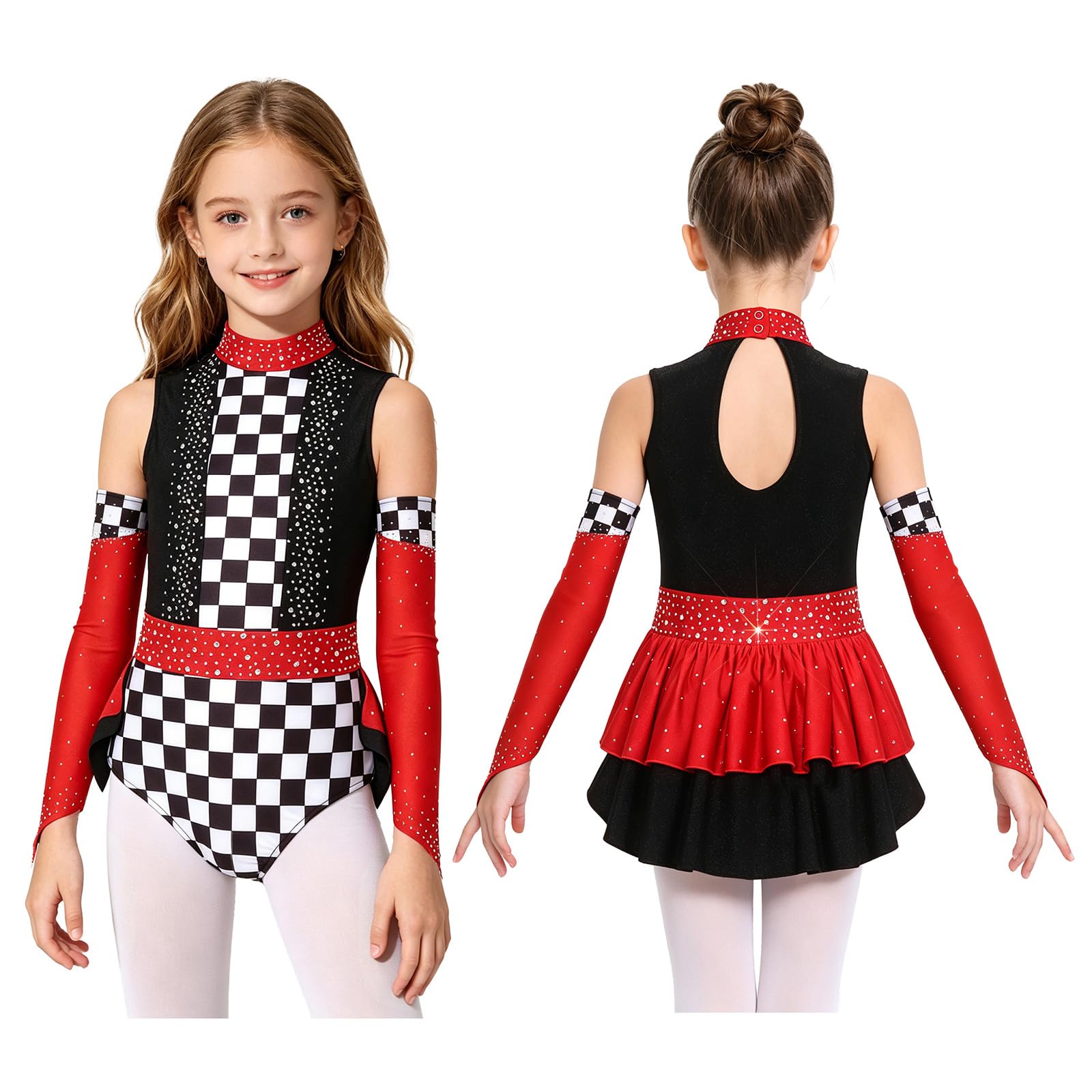 Unitard de danse de course scintillant idéal pour les fêtes d'anniversaire - 7