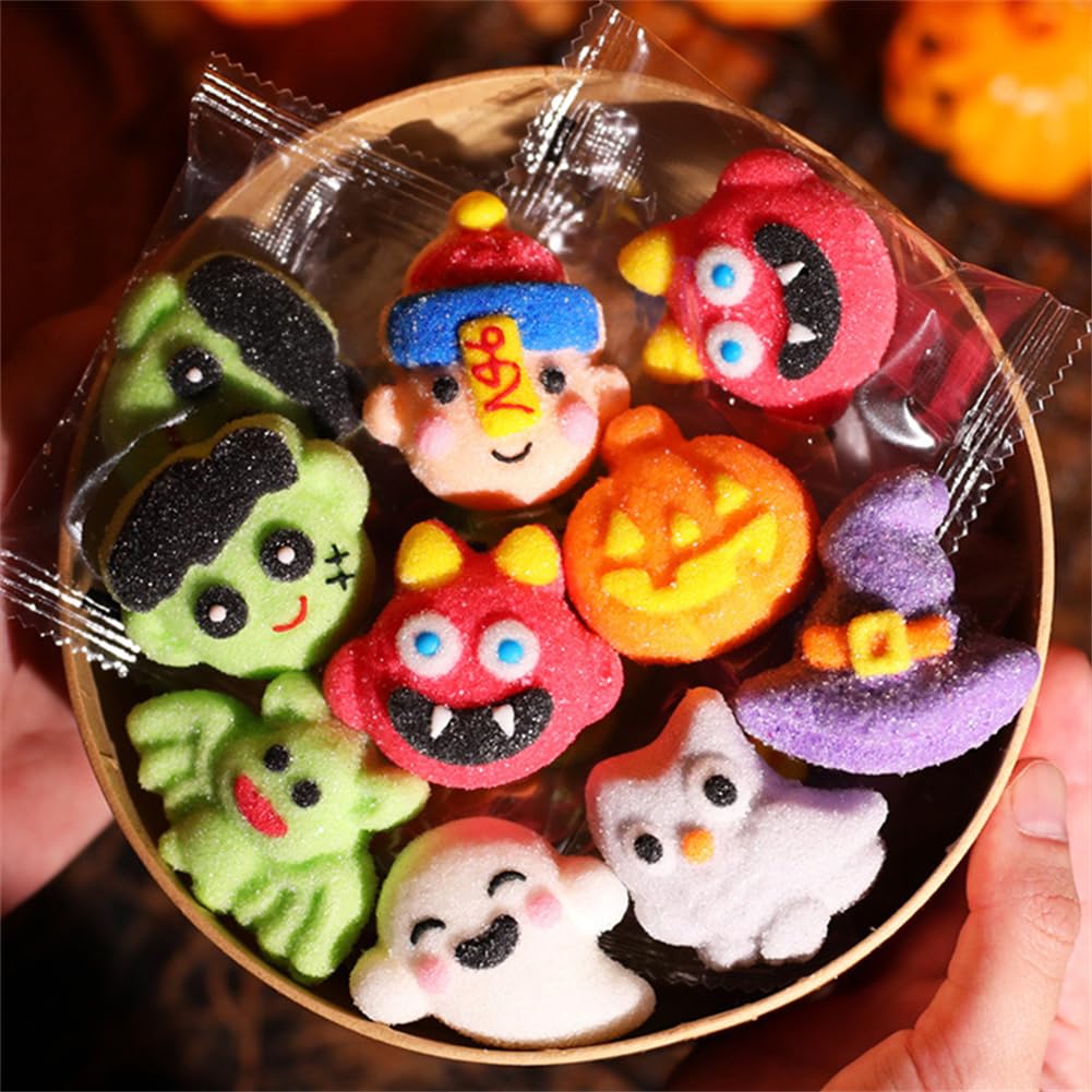Amazon.co.jp: ハロウィン お菓子 個包装 キャンディー マシュマロ