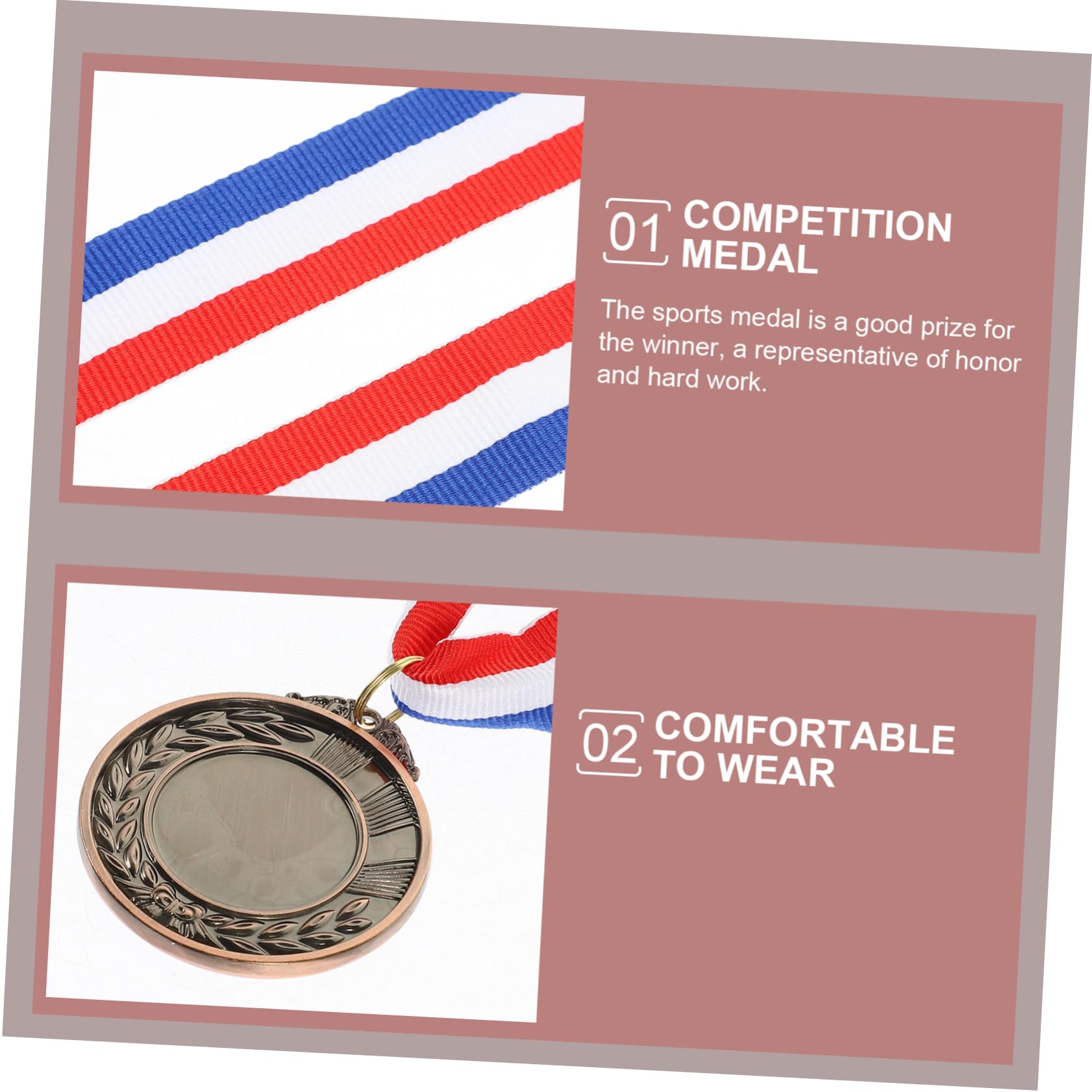Medallas de Metal Creativas 24 Piezas para Competiciones Escolares