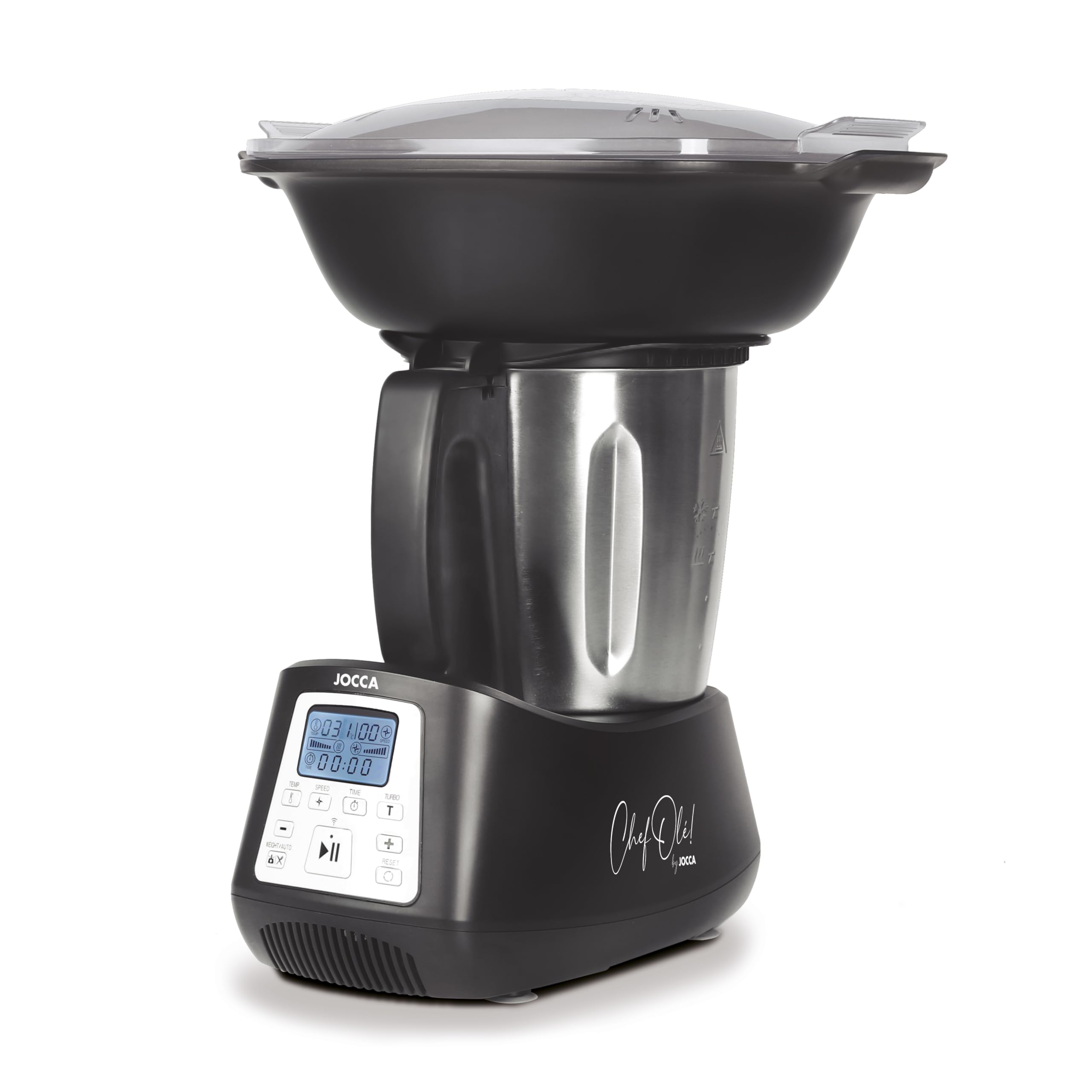 JoccaJocca - Multifunction Kitchen Robot | 12 Functions | 10 Integrated Programs| 10 Speeds| Capacity 3.5L| 1200W| Stainless Steel| With Scale