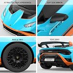 Rastar Lamborghini Voiture de télécommande, 1/24 RC Lamborghini Huracán STO Voiture-jouet RC Voitures pour garçons 8-12 ans Adultes