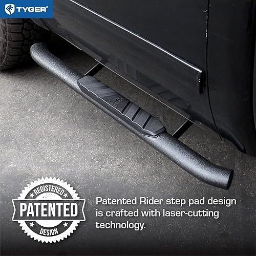 Miniatura 4 de Tyger Auto Estribos de 3.5 pulgadas compatibles con Chevy Silverado GMC Sierra 1500 2007-2018 2007-2019 2500 3500HD 2019 LDLimited  Reg Cab