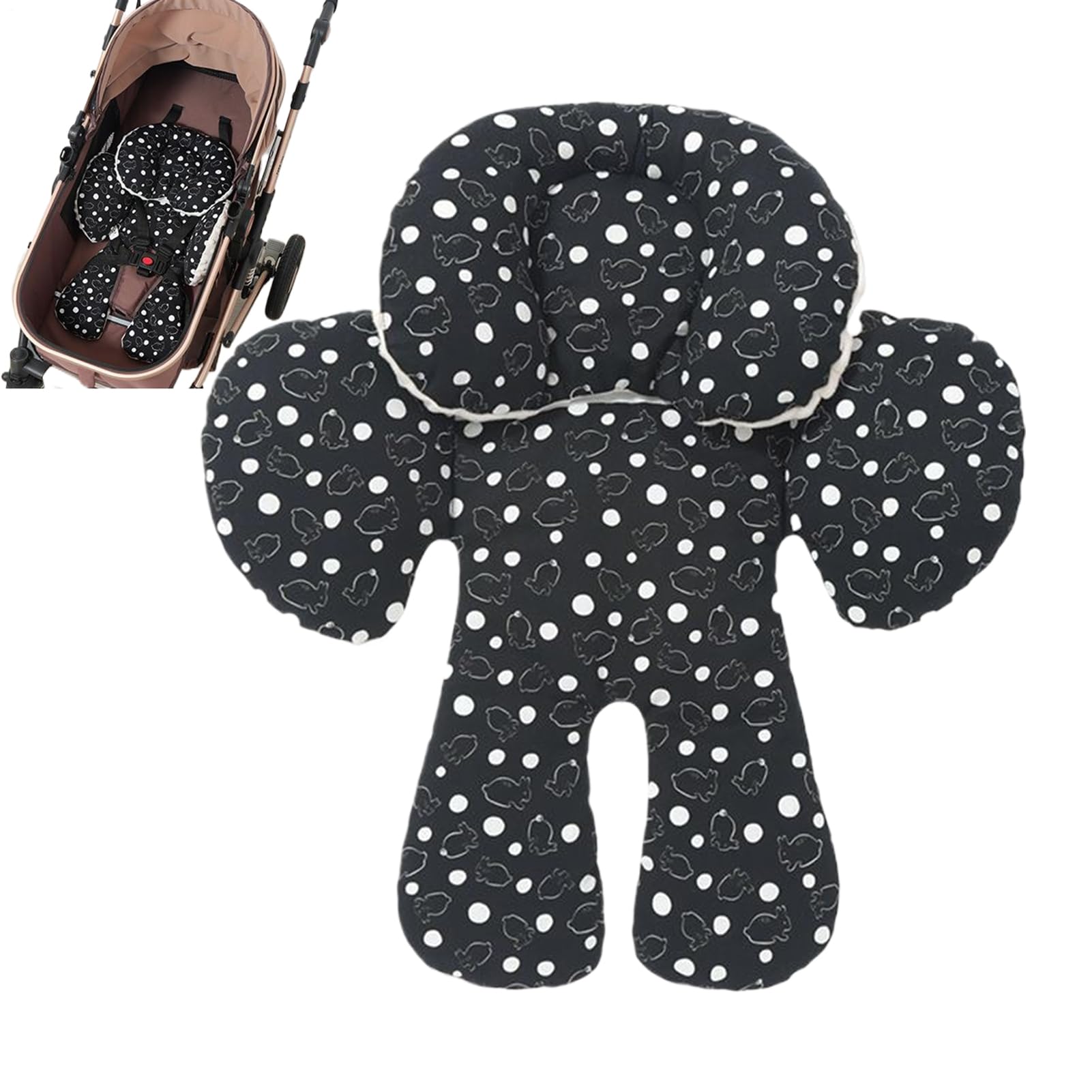 Coussin siège auto bébé hauteur réglable avec appui-tête amovible - 8