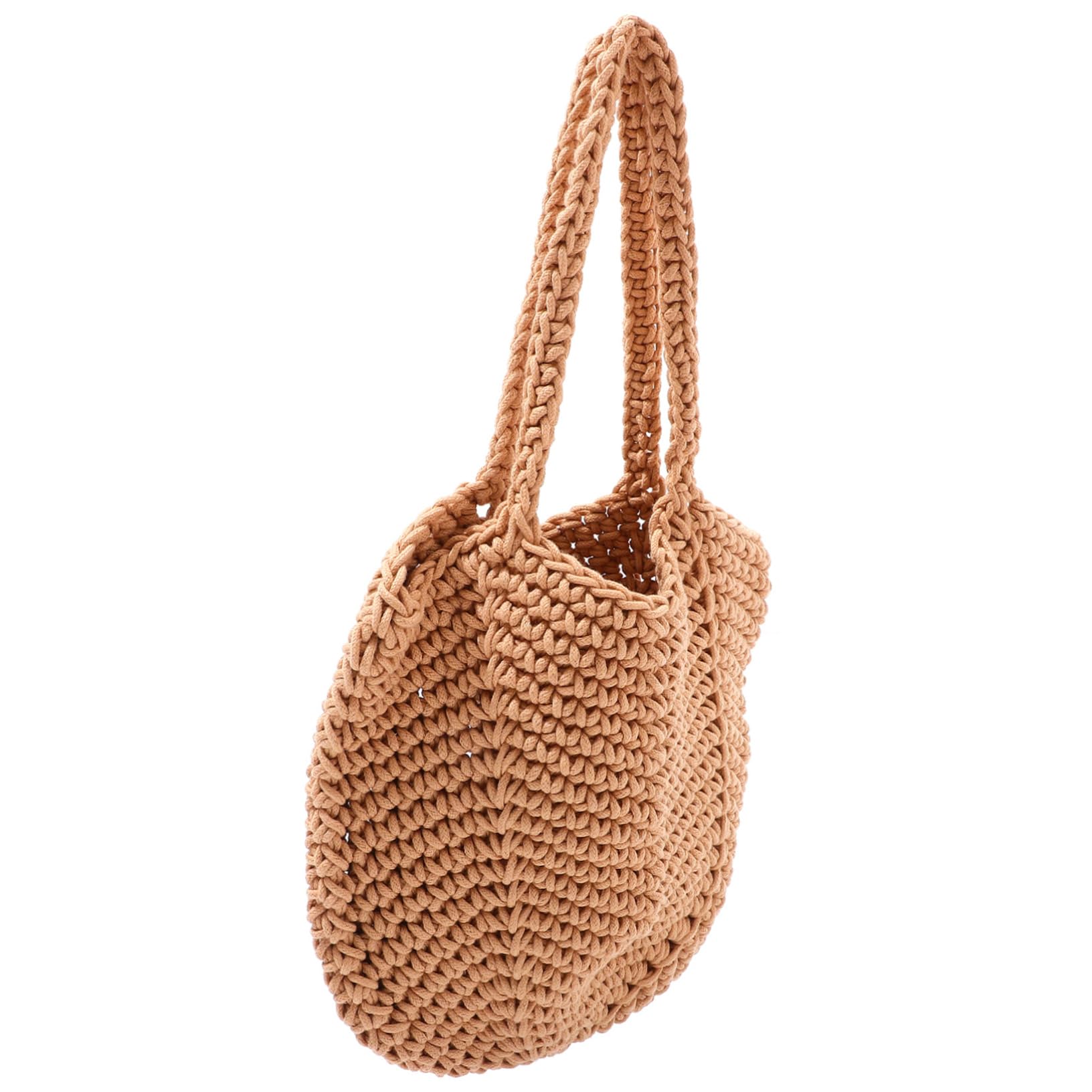 BESPORTBLE Borsa Tote Donna in Corda di Cotone Borsa da Spiaggia Grande Capacità Design Intrecciato Spalla