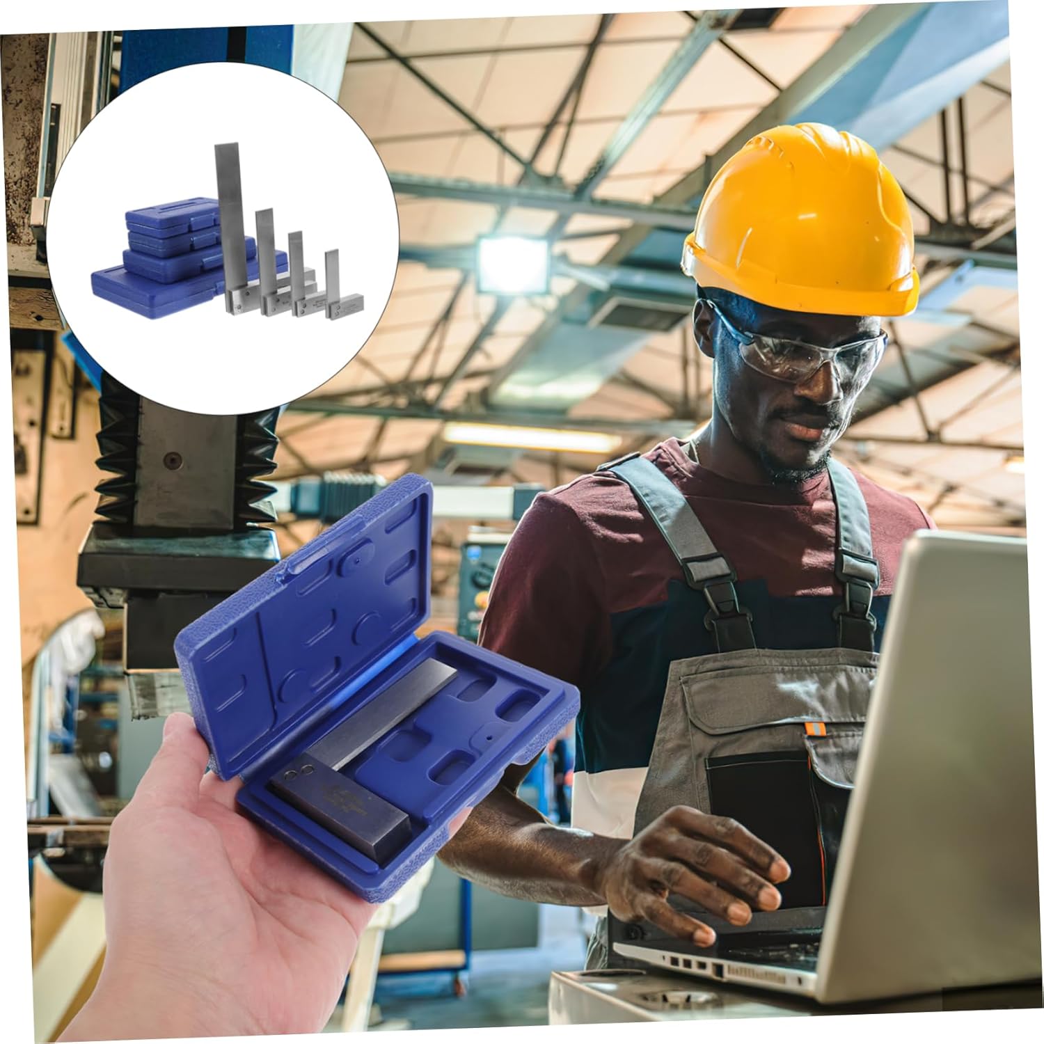 1set Precision Machinist Square Engineer Carpenter Square High Accuracy Tools for Woodworking Engineering Shaped Measuring Tools