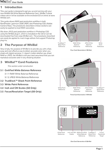 Miniatura 3 de Whibal G7 - Tarjeta de bolsillo de balance de blancos neutros (2.1 x 3.35 pulgadas)