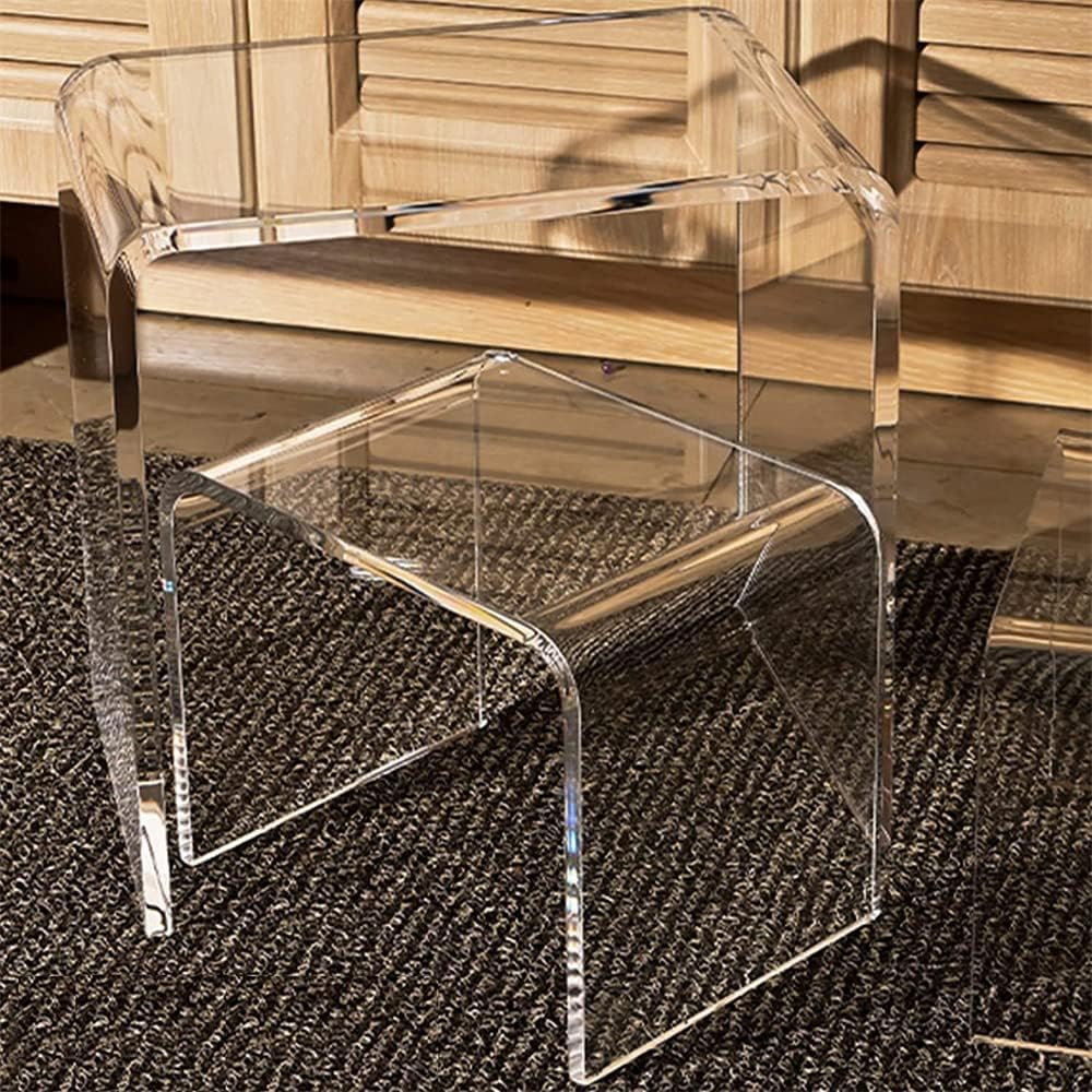 アクリルテーブル ローテーブル クリア（約）幅80cm Kuai 楽天市場
