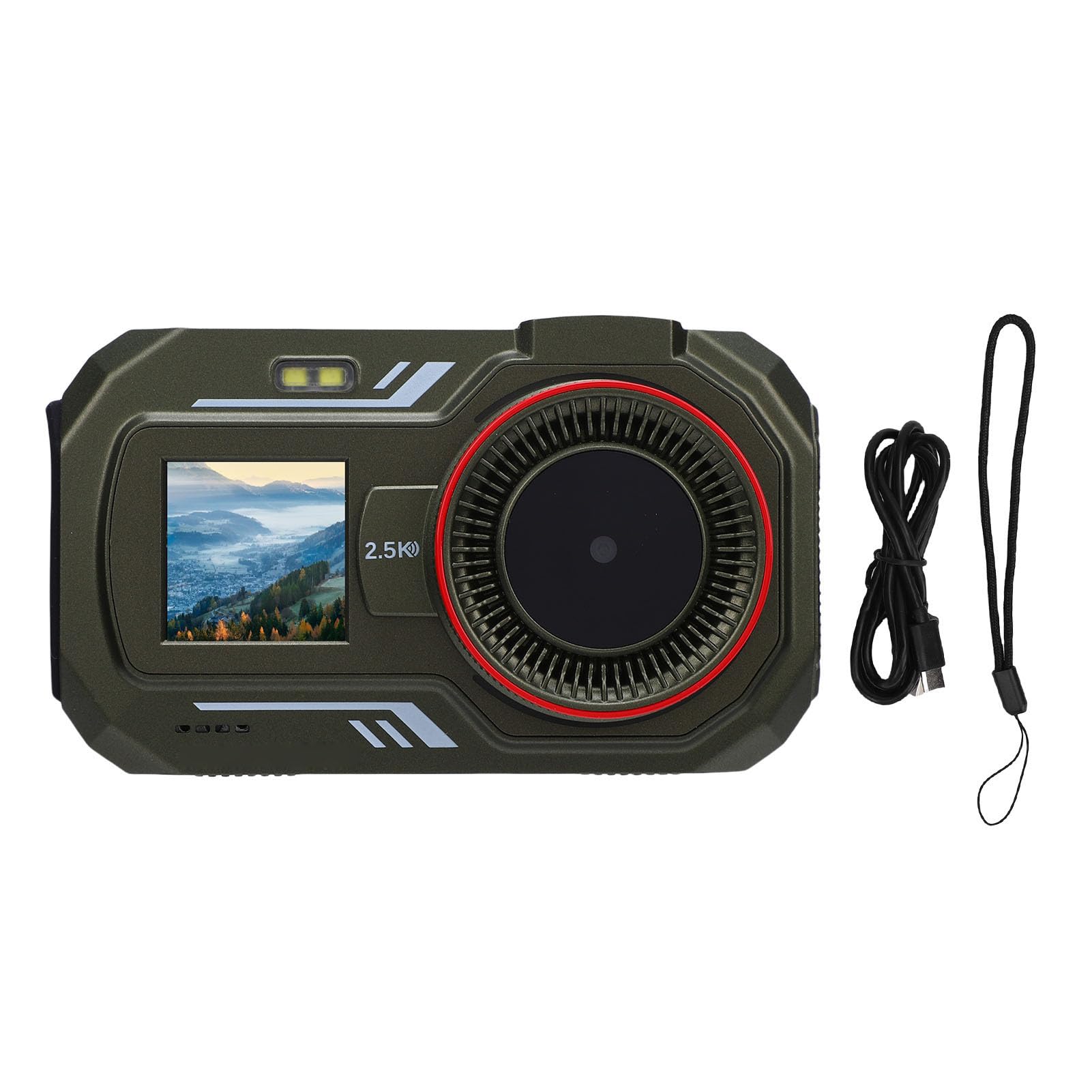 Upgraded 4K Digital Camera for Photography Vlogging, 48MP Compact Digital Camera,16x Zoom QHD 2720x1520 WiFi Dual Screen Selfie, for Travel Photography (Green)-picture-17