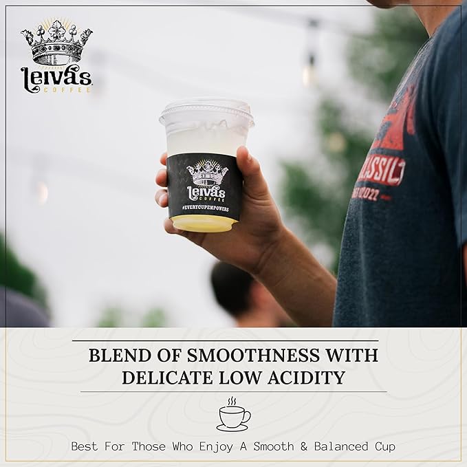 Leiva's Breakfast Blend Café en Grano Tostado Medio 8 oz Orgánico Guatemalteco miniatura 6