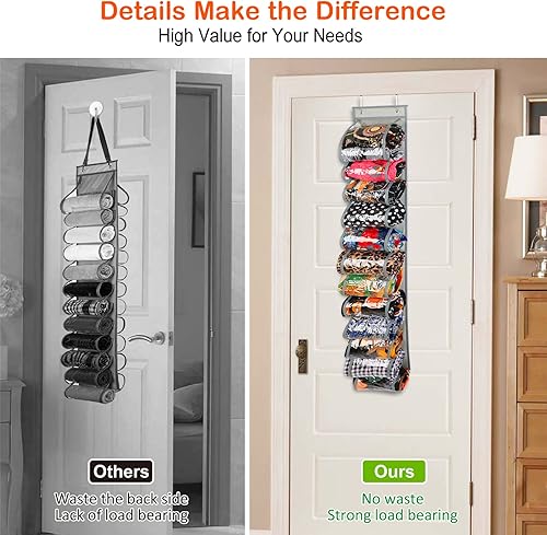 Miniatura 4 de Legging Organizer, Legging Storage Organizer Can Hold 24 Leggings Through 12 Pockets, Ideal for Door and Closet of LeggingT-shirtPantOutfit, Closet