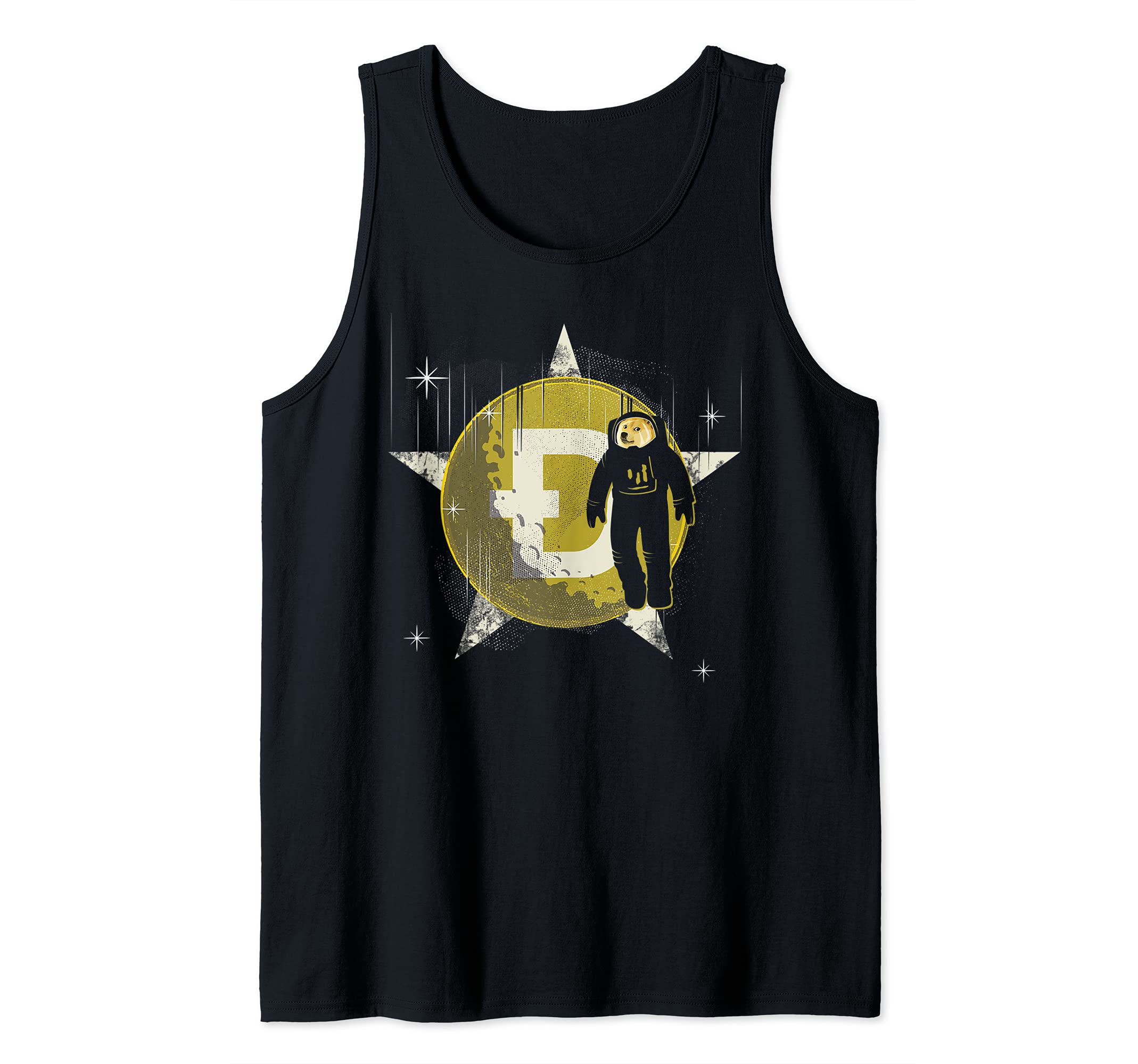 Dogecoin DOGE To The Moon Astronaut Space Shiba Tank Top