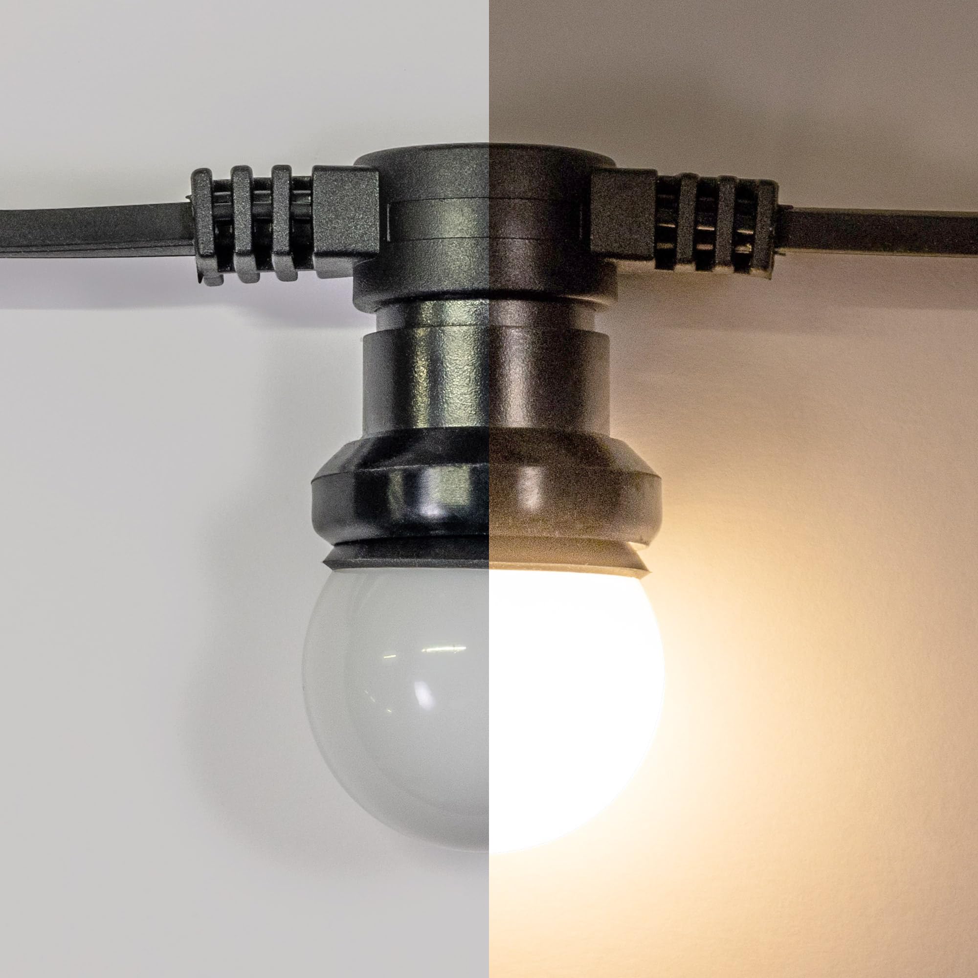 SKYLANTERN Lot de 20 Ampoules LED Blanc Chaud conçues pour Guirlande Guinguette IP65 1,5W - Ampoule LED E27 Blanc Chaud - Ampoule 5cm pour Guirlande Guinguette Culot E27 Blanc Chaud