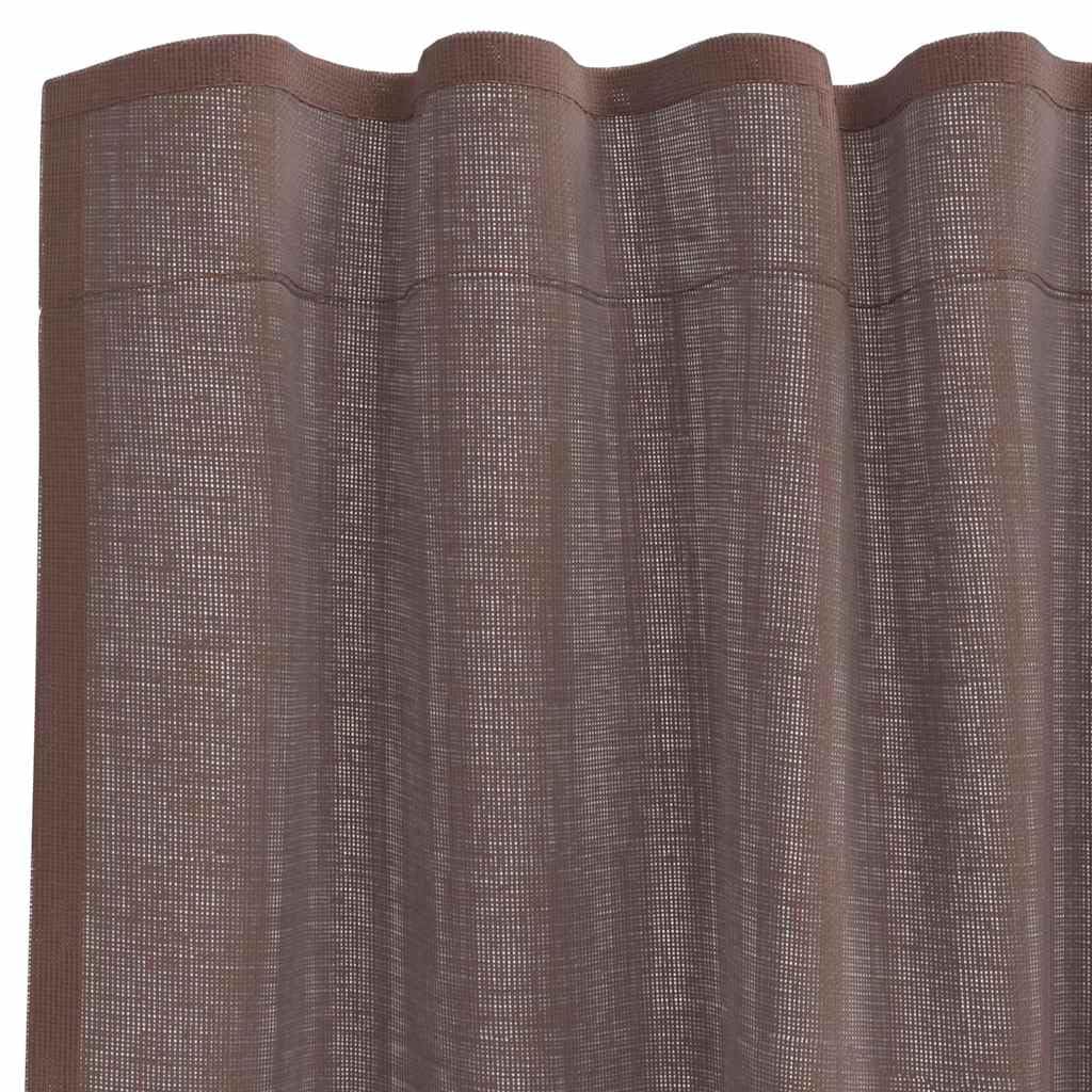 Tende in voile con passante, 140 x 225 cm, in poliestere, decorazione per finestre, protezione dagli sguardi indiscreti e protezione solare, per balcone, soggiorno, camera da letto, set da 2