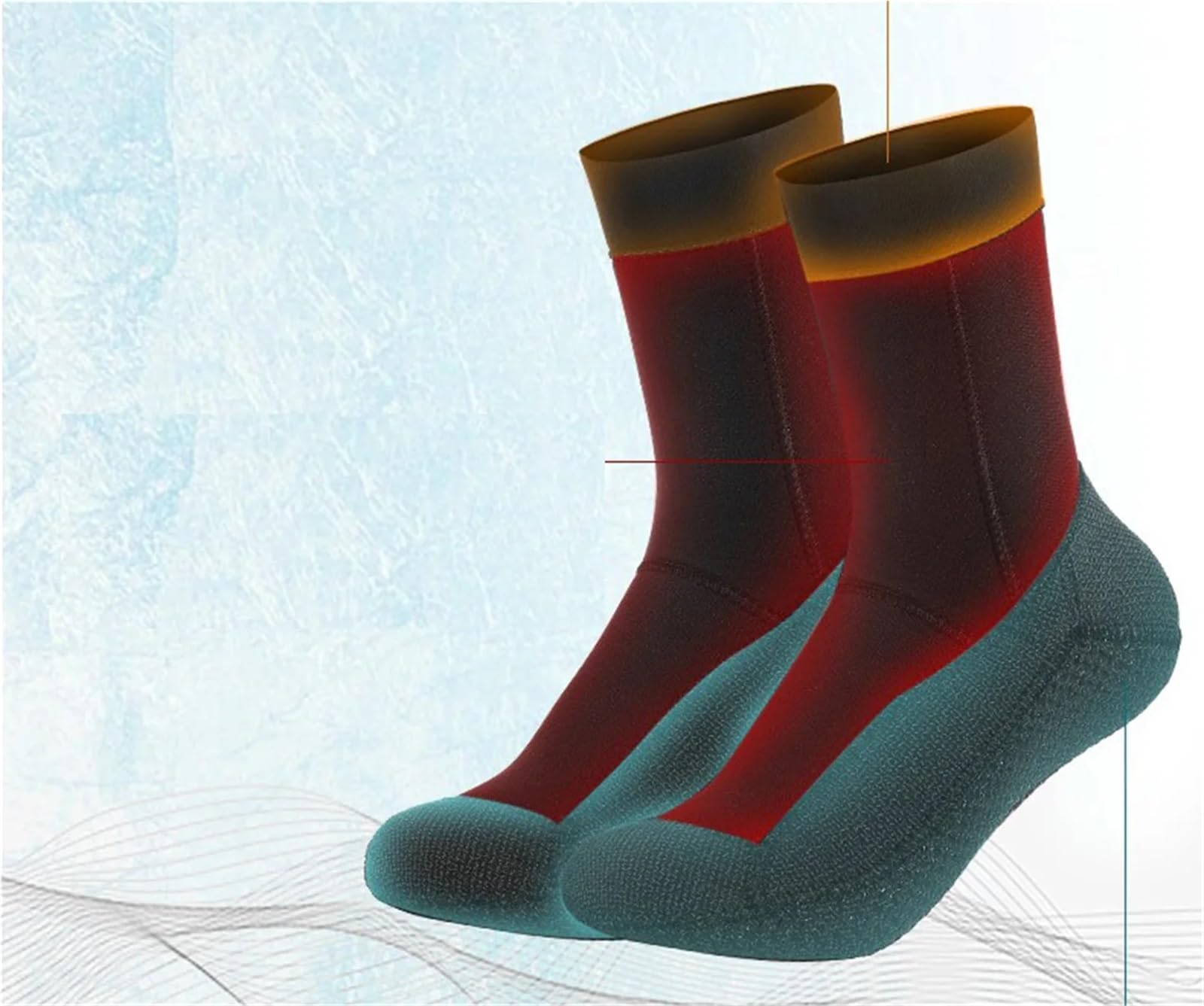 Calcetines de neopreno for buceo, elásticos, invierno, for esnórquel, natación, antideslizantes, resistentes al desgaste, for playa y arena