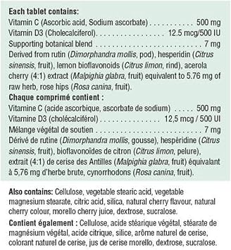 Vitamin C & D- 500 Mg- 75 Tablets