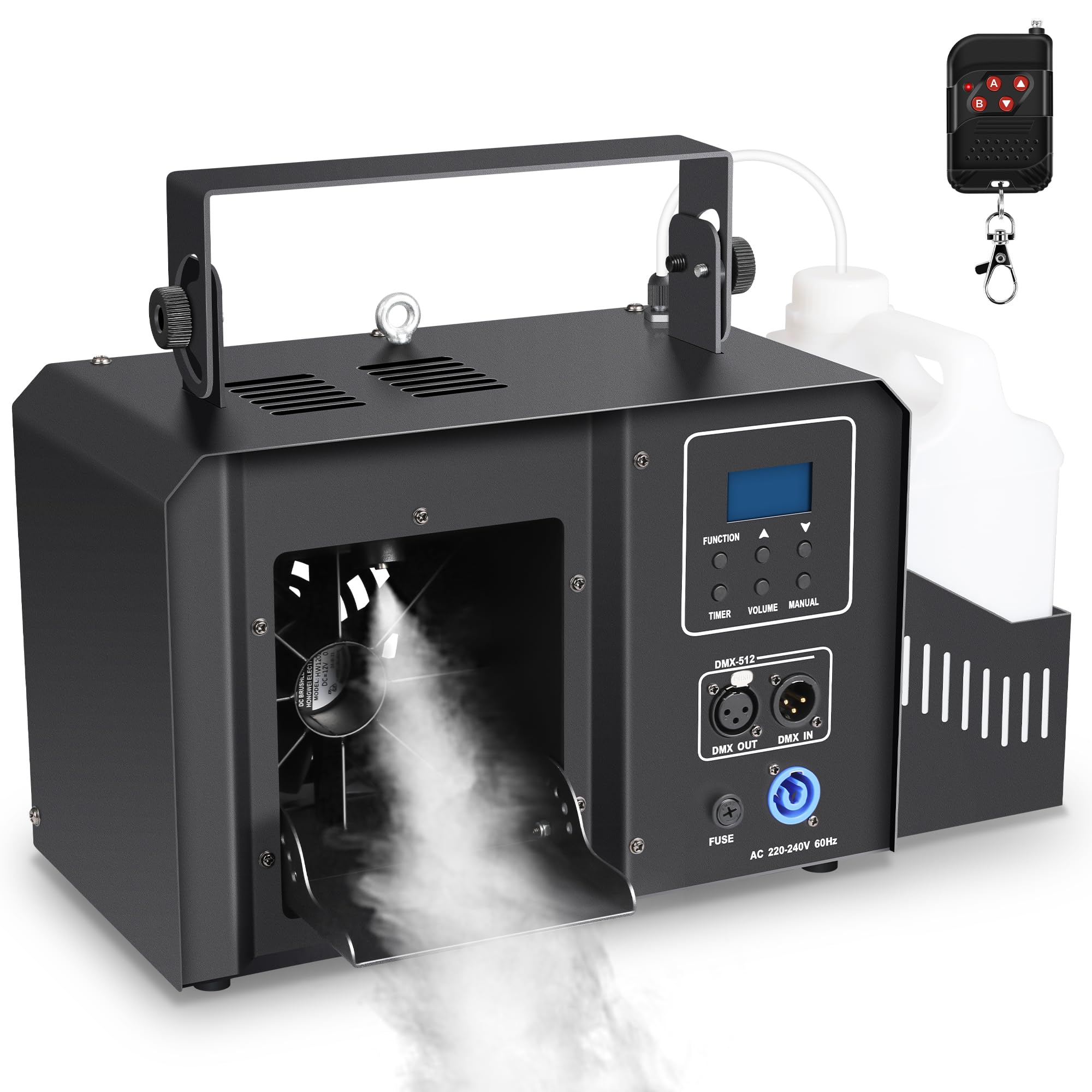 Telbum 700W Hazer Nebelmaschine mit Fernbedienung, Haze Effects Maschine, Dunstnebelmaschine, 2,1L Tankinhalt, DMX512, Timerfunktion, Fog Maschine für konstante Nebelerzeugung auf kleinen Bühnen, DJ