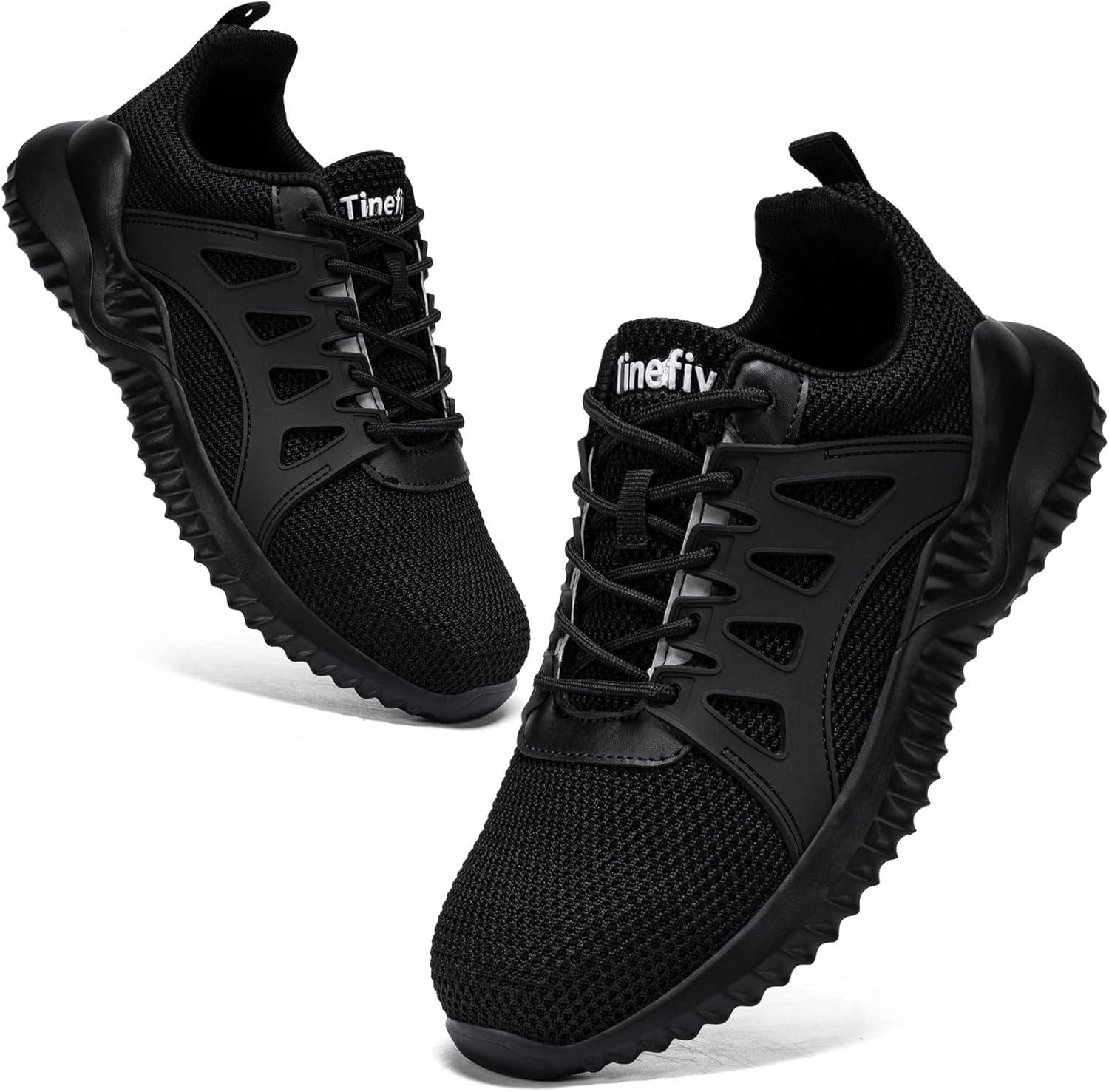 Tinefiy Steel Toe Shoes for Women Lightweight Safety Shoes Air Cushion Comfortable Slip Resistant Indestructible Womens Puncture Proof Work Shoe - Image 8