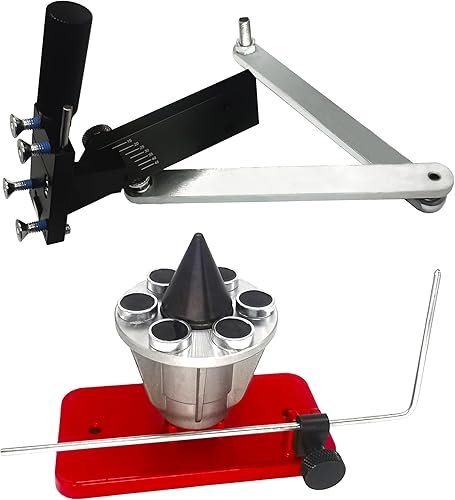 Versión mejorada Afilador de cuchillas para cortacésped (5005, negro), equilibrador de cuchillas Reemplazar 339075B Equilibrador de cuchillas de