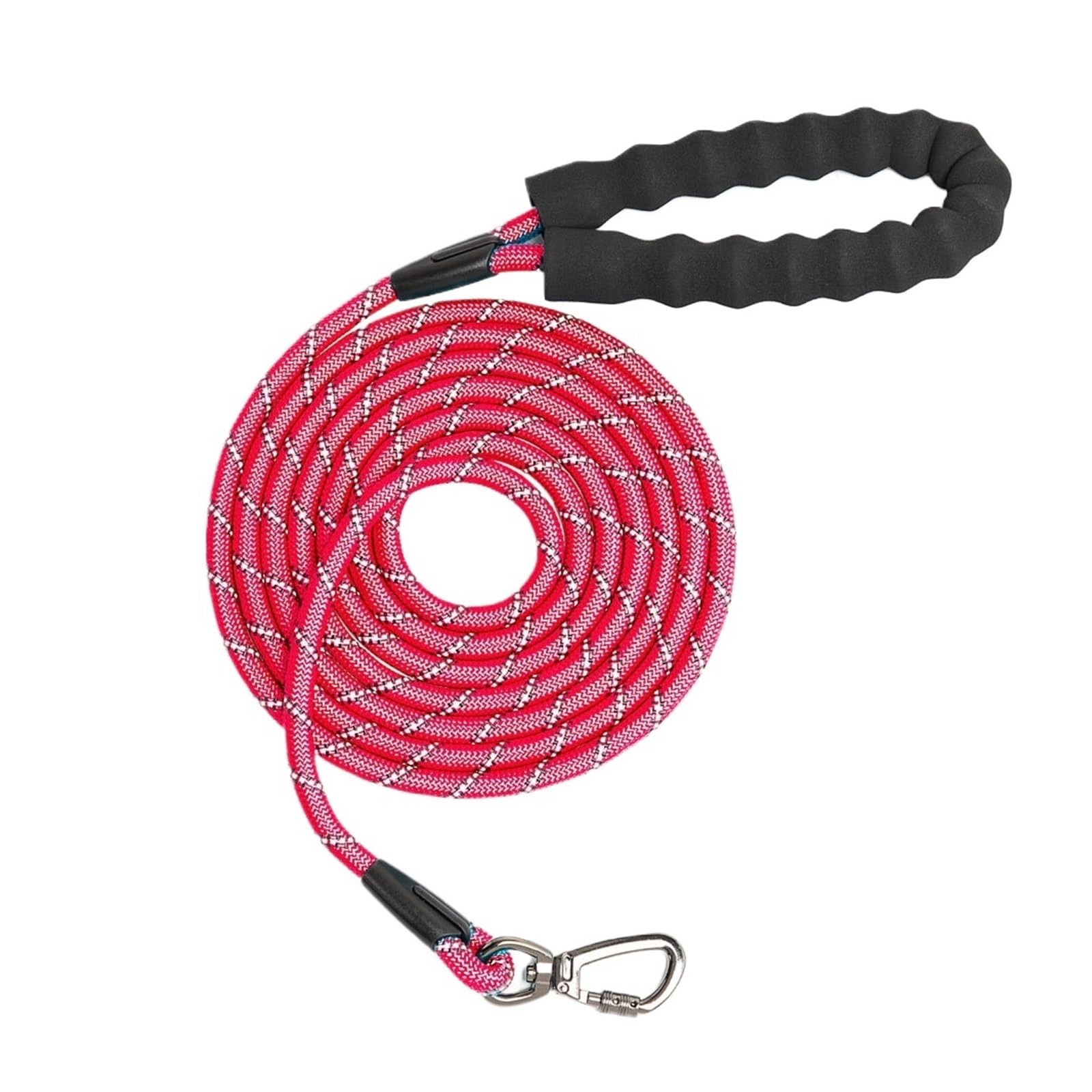 Laisse pour chien de 3m en corde rose pour balades en ville et parcs