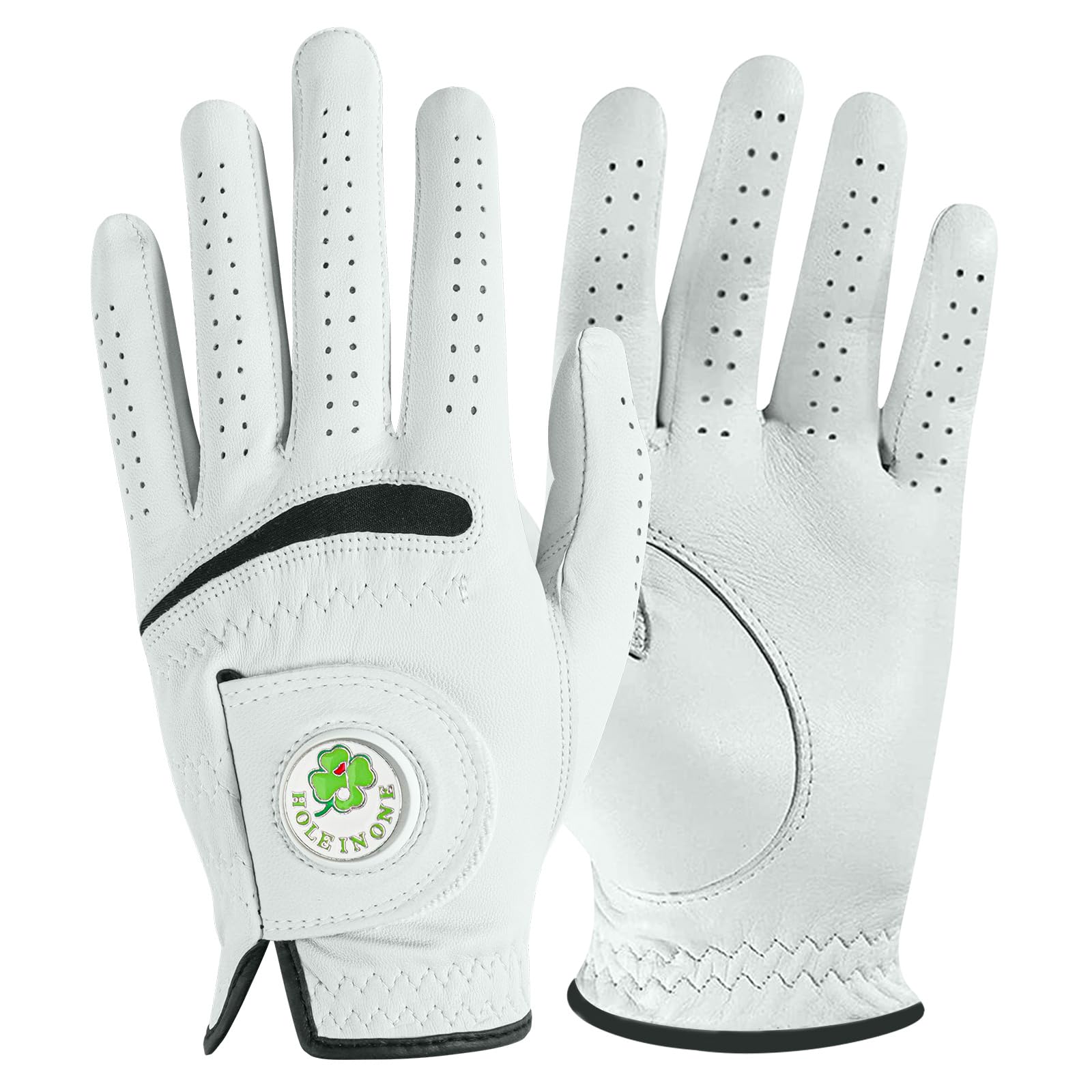 FINGER TEN Cabretta Leather Golf Gloves Men