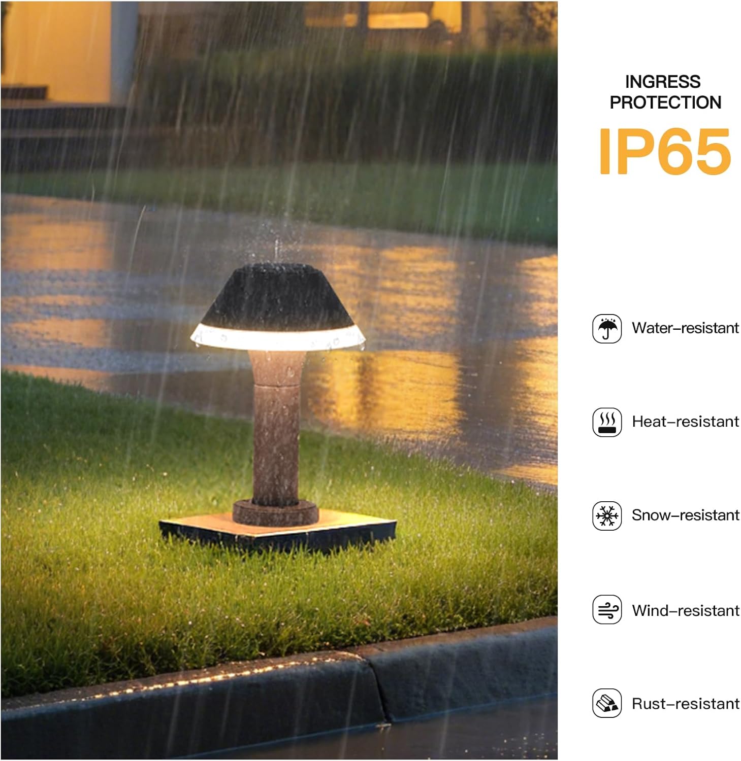 11.8" Landscape Path Lights, AC100-240V Modern Outdoor Pathway Lights Hard Wired, LED High Lumen Bollard Lights, IP65 Waterproof Driveway Light, 3000K Lighting for Walkway Lawn Patio Garden Yard