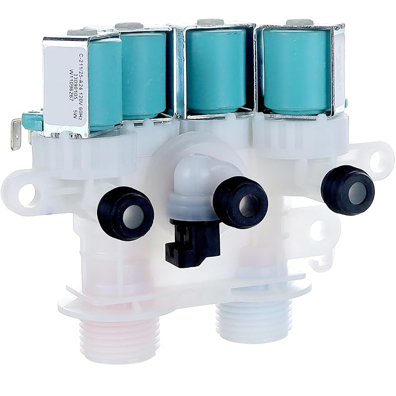 Vypart Válvula de Entrada de Água para Lavadora Maytag Bravos MVWB765FW1 MVWB835DW4 W11165546VP