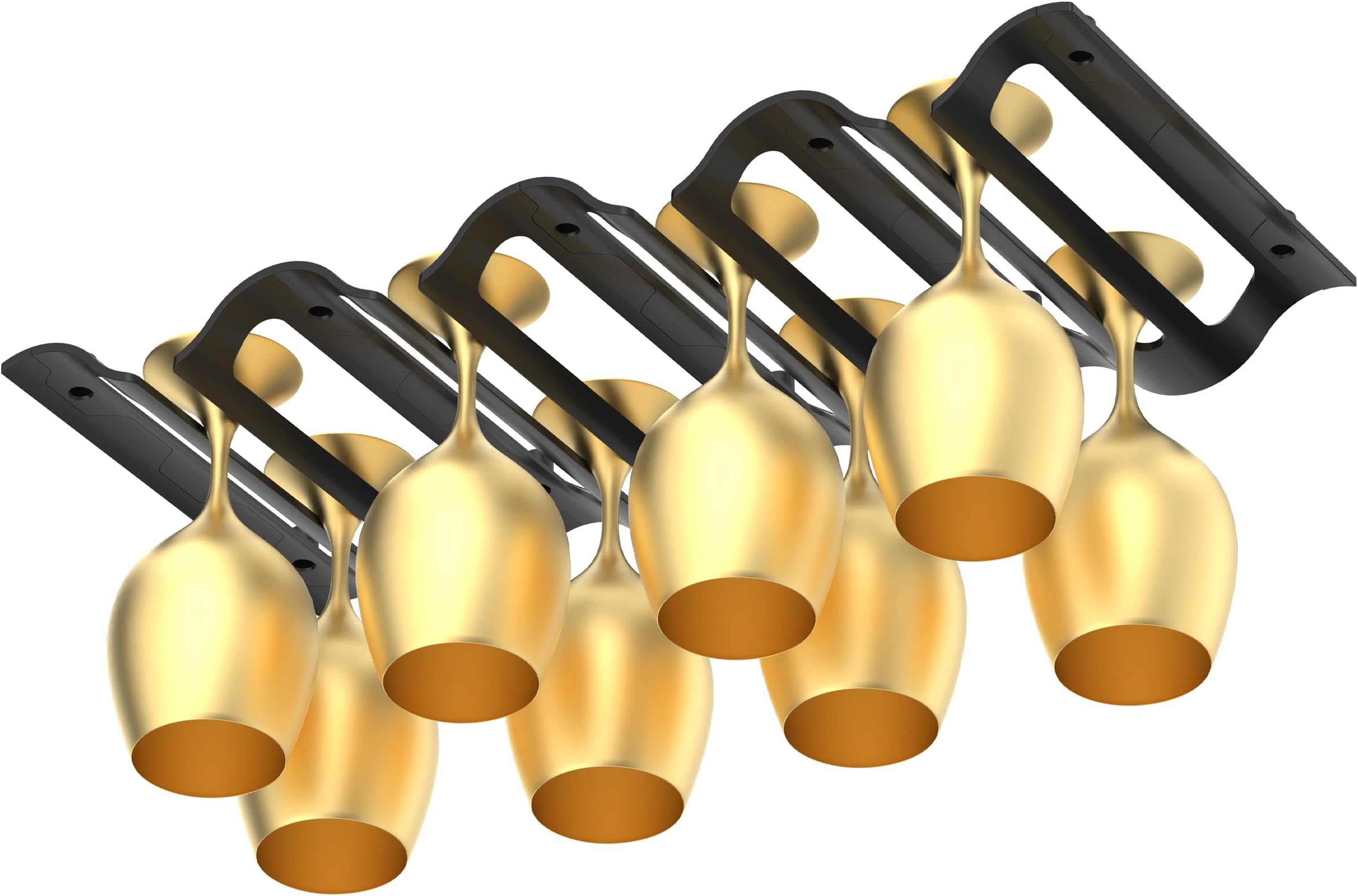 USAMADE Marine RV Wine Glass Holder, White, Easy Install