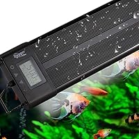 Vista 7 de Hygger - Luz LED programable para acuario, para peceras de plantas de 12~18 pulgadas de largo, espectro completo, con pantalla LCD de configuración